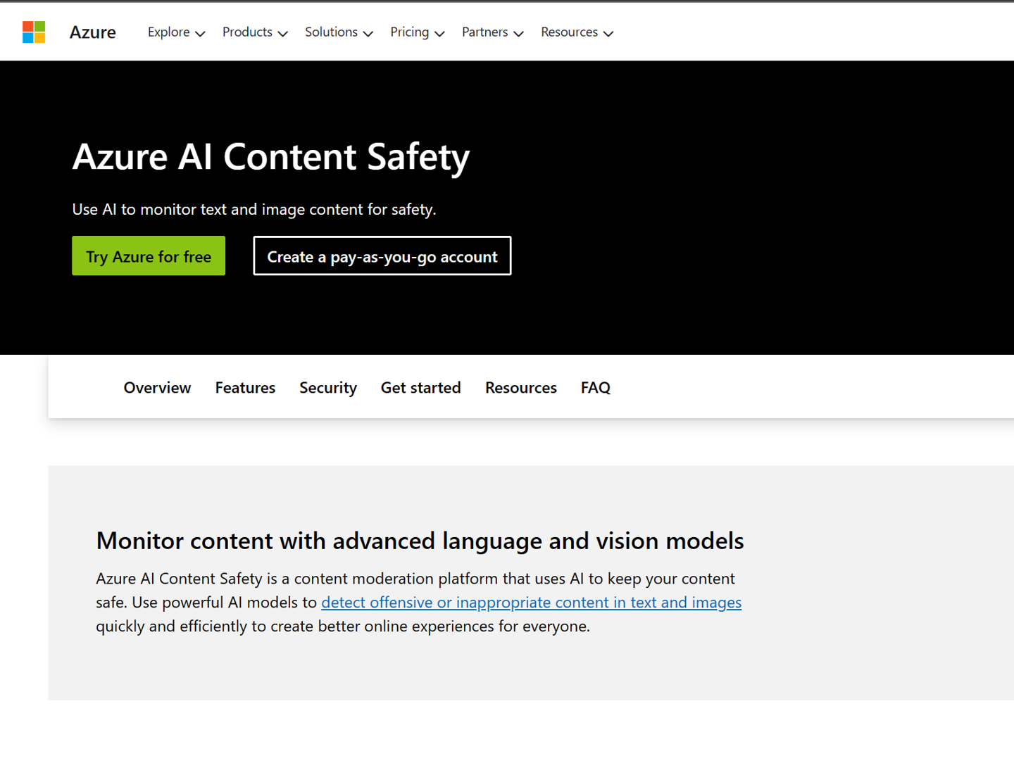 微软推出 Azure AI Content Safety，可自动检测仇恨暴力等负面网络内容